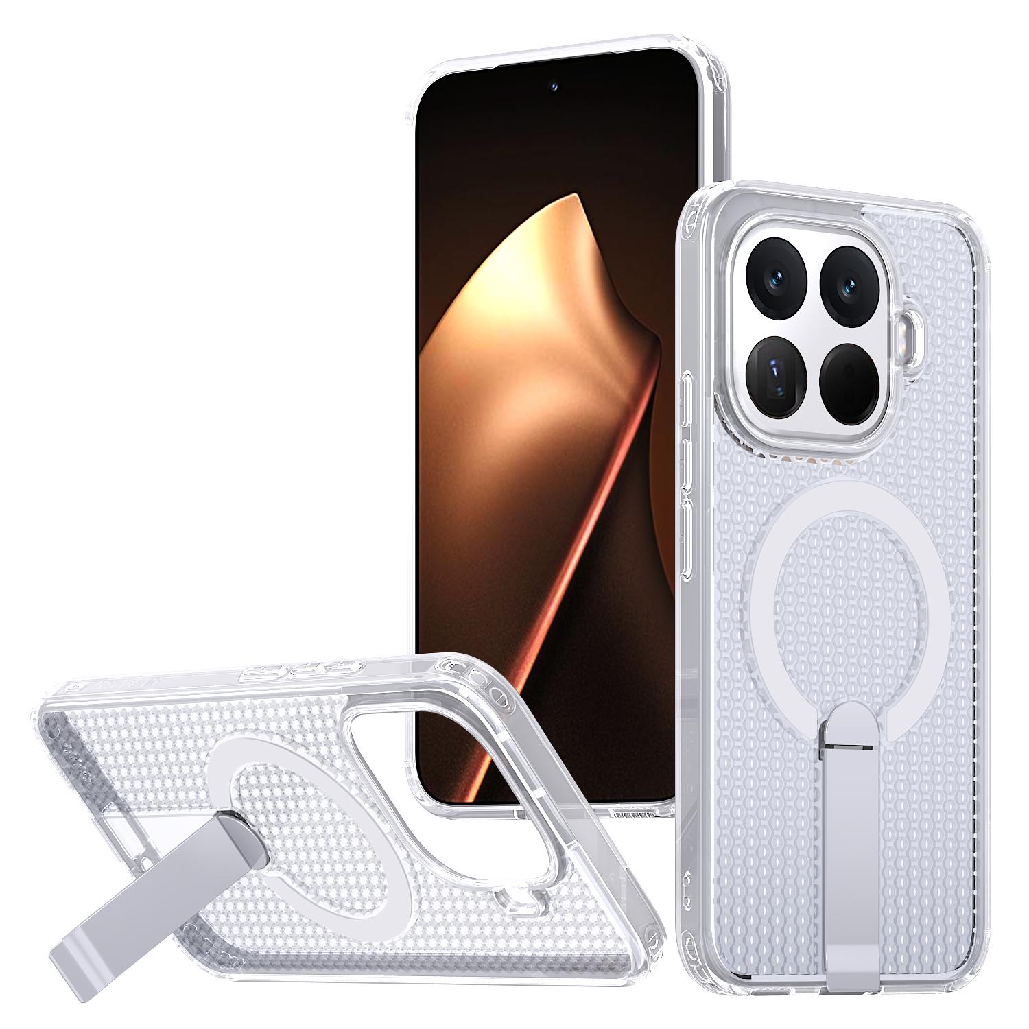 

Magnetic Armor Phone Case For Xiaomi 15T Pro 14T 17 Pro 17Pro Max Hole Design Metal Bracket TPU Frame Acrylic Plastic Back Cover Xiaomi 17