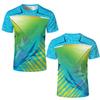 Outdoor Sports Exercise Badminton Jersey Breathable Quick-drying Unisex Short-sleeved T-shirts Fashion 3D Print Round Neck Tops