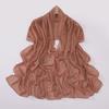 High Quality Chiffon Long Scarf With Heart Star Rhinestone Ethnic Headscarf