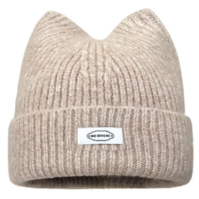 Winter Thick Cat Ear Hat Keep Warm Hat Cold Weather Windproof Hat for Adult Teen
