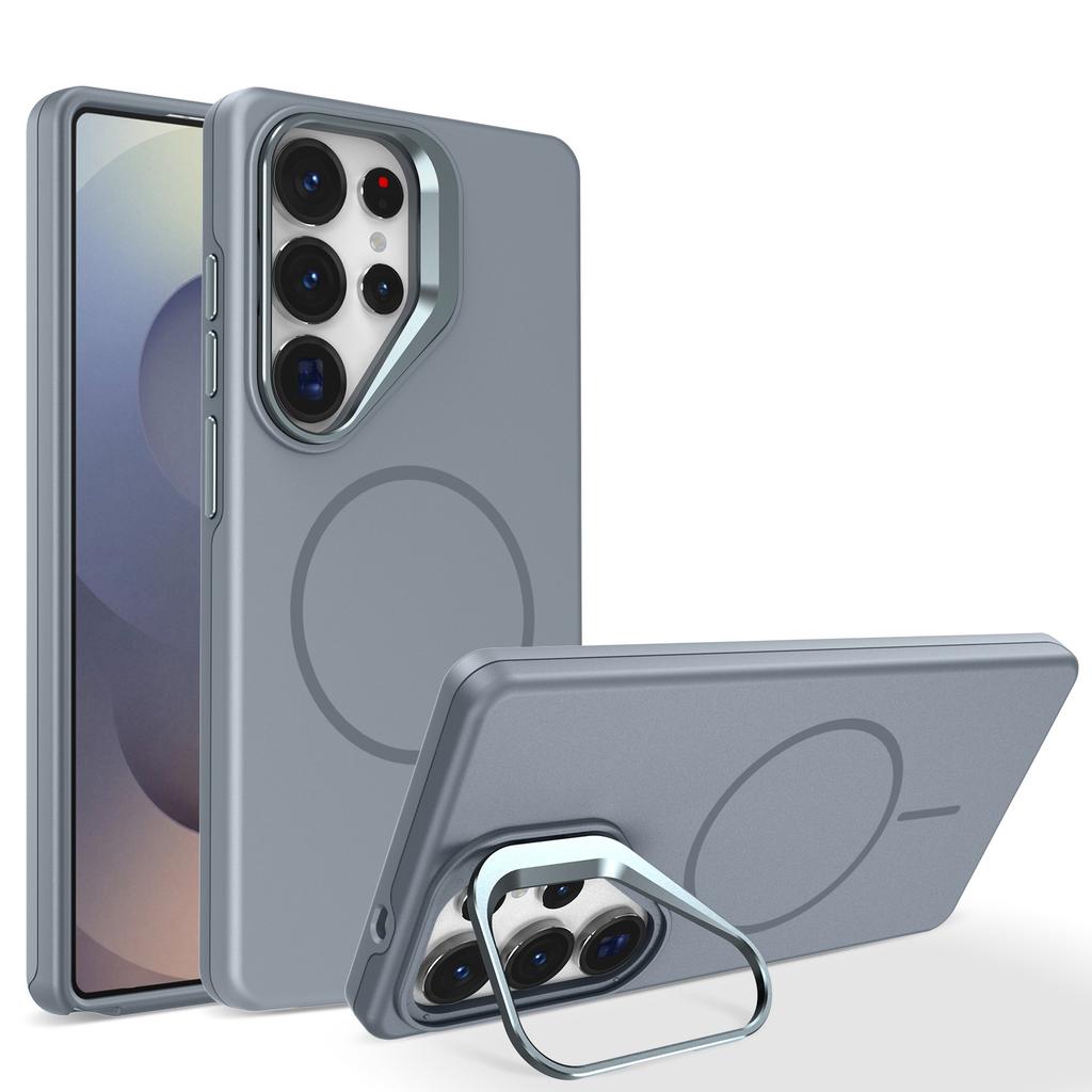 Carcasă Magnetică Nouă Mată Pentru Magsafe Pentru Samsung Galaxy S26 S25 S24 S23 S22 Ultra Plus S25FE S24FE S25Edge Cu Suport