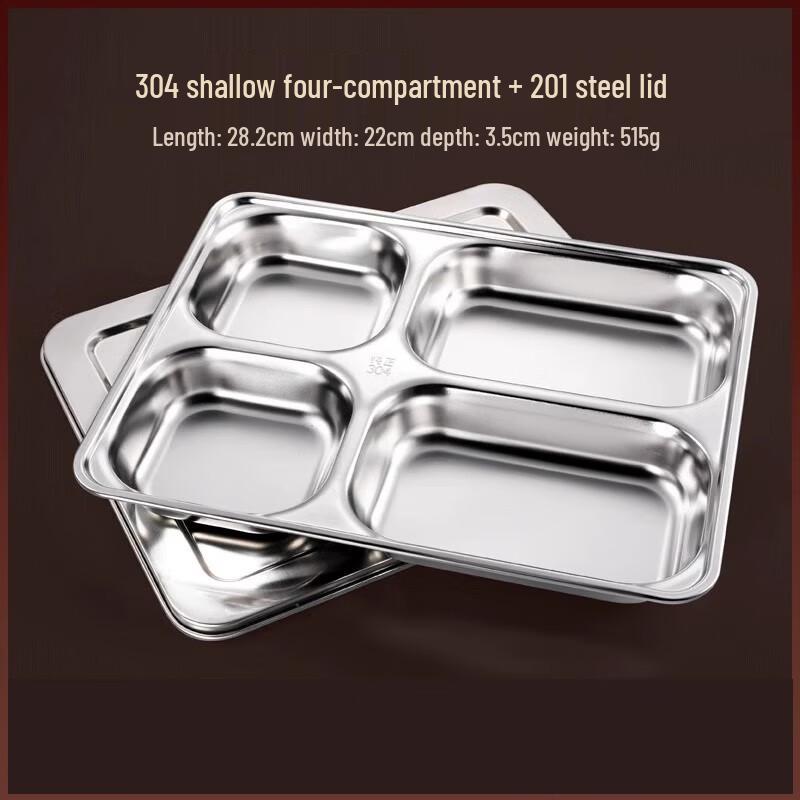 

AVADEN Stainless Steel Divided Lunch Tray Set