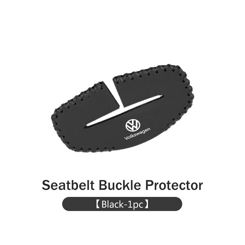 Car Seatbelt Buckle Protector Leather Anti Scratch Interior ZX32 Guard For Volkswagen VW Polo Jetta Sagitar Magotan Passat B5 B6 B7