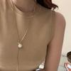 Elegant Pearl Tassel Pendant Necklace - Women's Cool Aesthetic Clavicle Chain