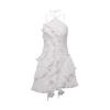 Neck Halter Ruffle Cake Skirt Vacation Cake Dress