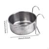 Dog Kennel Bowl Hanging Pet Feeder Cat Feeding,Water Dispenser Stainless Steel for Crate
