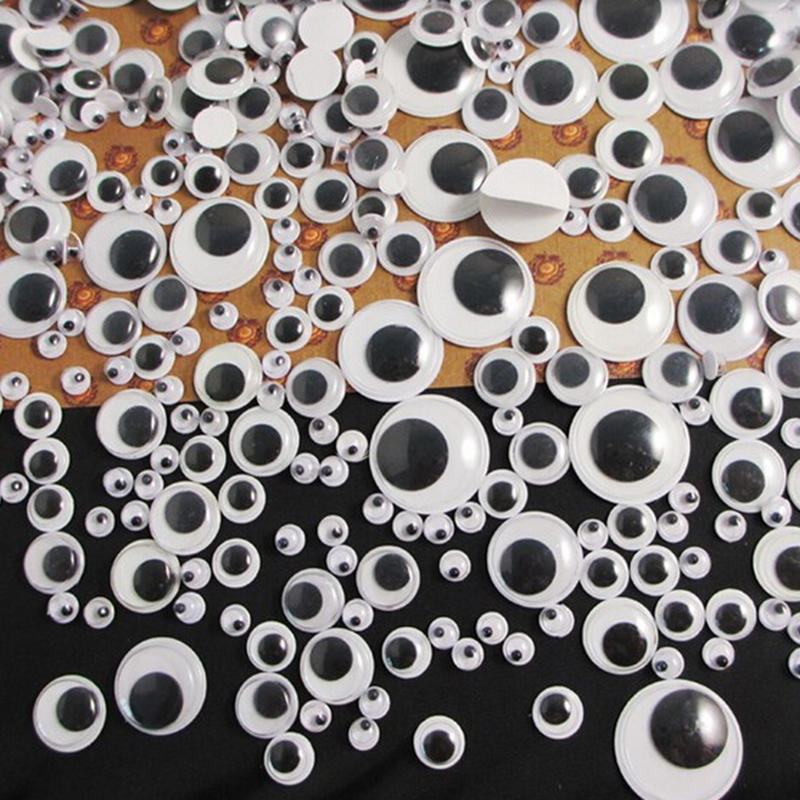 

100pcs Wiggly Googly Глаза Самоклеящийся DIY Скрапбукинг Ремесла WDful