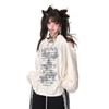 VAYLA Y2k Gothic Grunge Dark Hollow Out T Shirt Women Harajuku Hollow Out Off Shoulder Sexy Tees Punk Letter Print Tops New