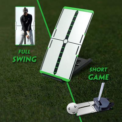 Golf-Putting-Spiegel, Ausrichtungs-Putting-Trainingshilfe für gleichbleibende Genauigkeit, Golfschwung-Übungsspiegel mit Aufbewahrungstasche für das Training im Innen- und Außenbereich