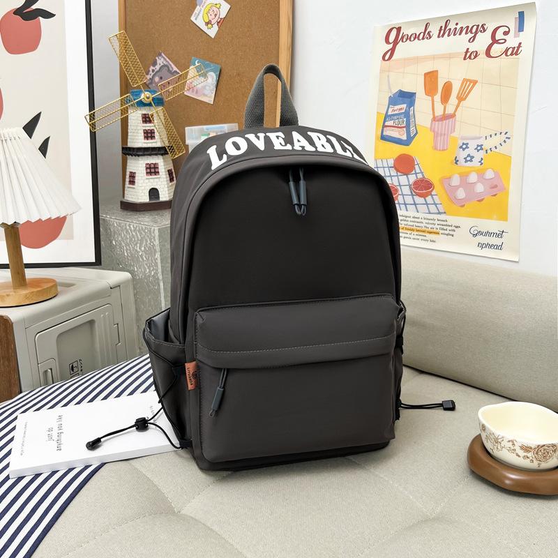 Schoolbag New Ins Korean Version Versatile Backpack Simple Commuter Backpack Junior High School Girls College Students Trendy Brand Schoolbag