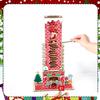 Diy Wooden Santa Claus Arrival Calendar 24-day Detachable Countdown Display Stand Christmas Decoration
