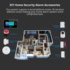 FUERS G64B 4G WiFi Home Security Alarm System Temperature Humidity Display PIR Motion Work with Tuya Smart App 4.3 Inch Screen