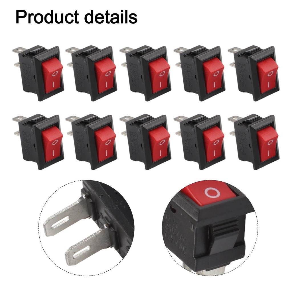 Compact Rocker Switch KCD11 Rocker Switch Excellent Conductivity IP68 Dust And Moisture Protection DIY Projects For Mini Fans