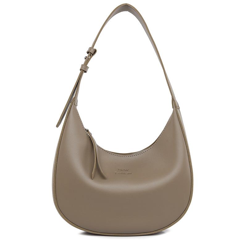 

Премиальная сумка-полумесяц нишевый дизайн новая портативная сумка-полумесяц всесезонная универсальная сумка через плечо женская 33*20*9.5cm светло-коричневого