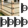 5Pack 2inch Rope End  With Cross Screw Securing Rope Support Rope Cap Rope Cover  Railing Kit