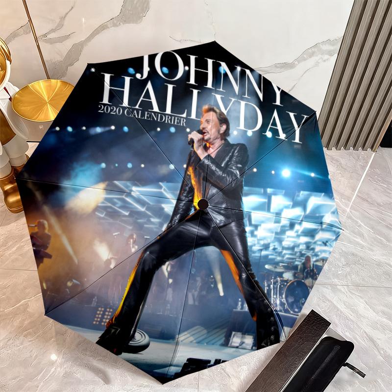 French legendary rock singer and actor Johnny Hallyday umbrella is suitable for all seasons, including home travel and outdoor activities Y4