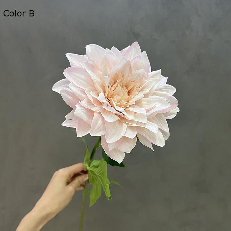 1Pc Moisturizing Real Touch Dahlia Flowers Aritificial Latex Flower Decoration Wedding Home Living Room Event Party Dahlia Flore