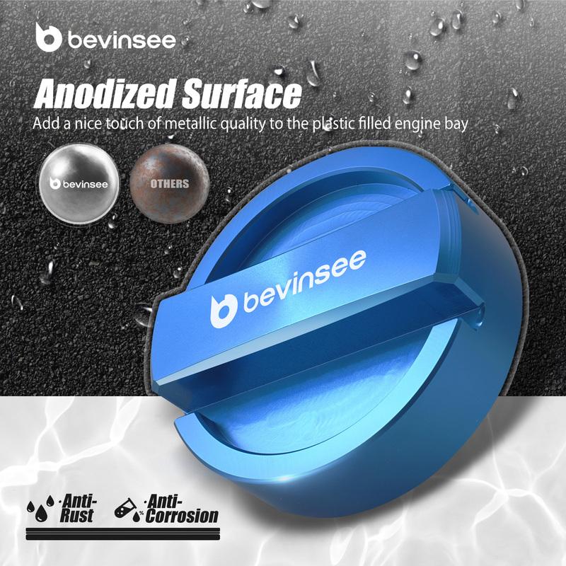 BEVINSEE Engine Oil Filler Cap For BMW E90 E92 E91 E93 E46 F30 F32 F33 F36 E36 E60 E39 E87 F20 F22 X5 E70 E53 X3 E83 X1 E84 Z4