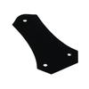 Plastic Construction 3 Mounting Hole Guitar Trusses Rod Protectors Single Layer Bullnose Styles Guitar Trusses Rod Cover