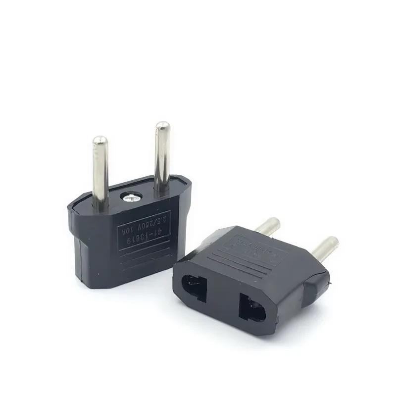 US To EU Travel Plug Adapter, AC Power Outlet Converter for Europe UK Australia, 2 Prong Type C International Wall Socket Adapto