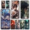 Hülle Für Realme 12 11 10 9 8 5G 7 6 GT5 GT3 GT2 Pro Plus C21 C11 C25 C35 GT Neo 2 3 3T 5 Abdeckung Genshin Impact Drache Zhongli