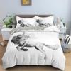 3D Animal Printed Duvet Cover Set Domineering Galloping Horse Bedding Set Soft 2/3pcs Polyester Quilt Covers With Pillowcase