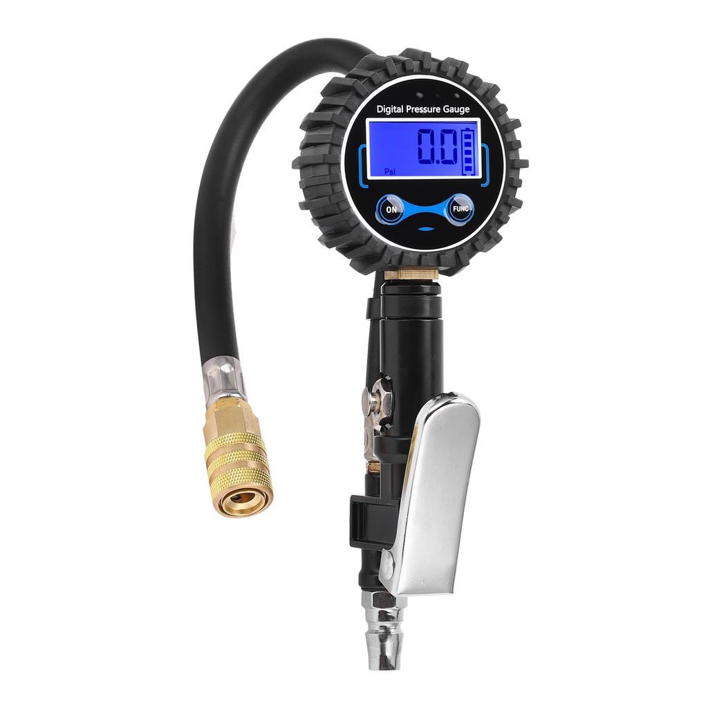 Tire Air Pressure Gauge LCD Digital Display Monitoring Inflator for Cars Motorcycles Small Medium Trucks