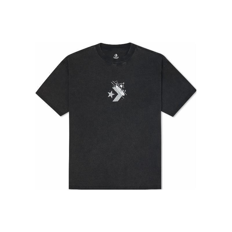 Converse Set in Sleeve T Shirt Men's Black 10022772-A03