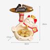 Fortune Cat Statue Candy Dish, Resin Cartoon Fortune Cat Key Storage Tray, Housewarming Gifts Home Decor