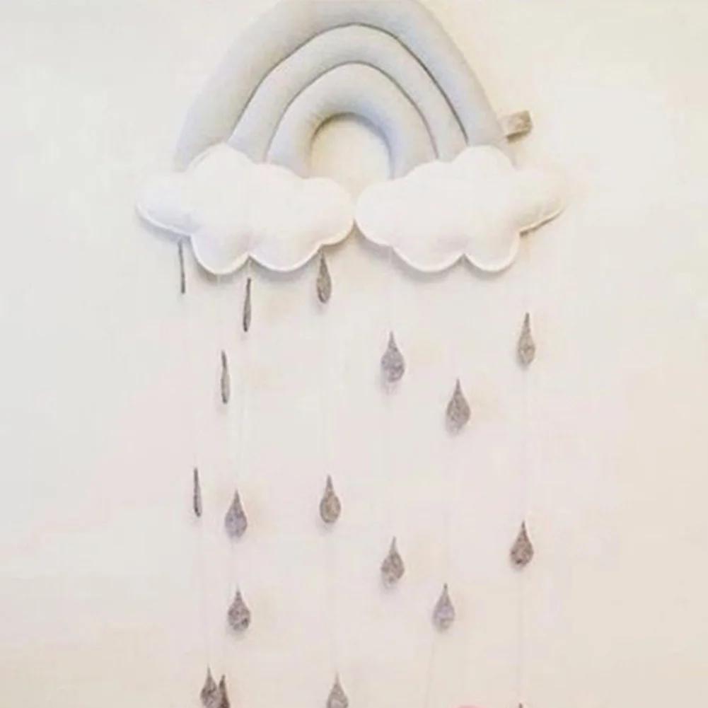 Cute Kids Play Tent Decoration Tent Props Toy Raining Clouds Water Drop Baby Bed Room Hanging Wall Decor Room Decoration