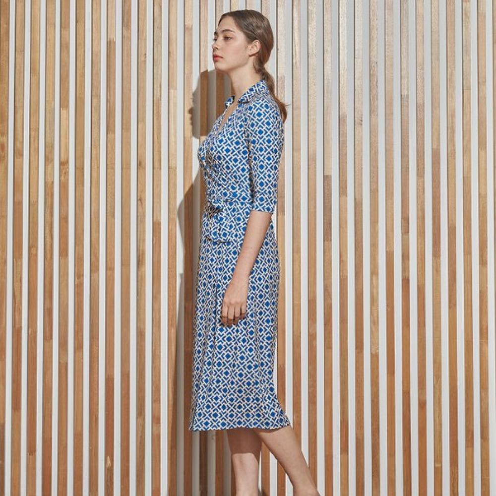 Lipbbam Creora Derosi Cara 3 4 Sleeve Long Wrap Dress Ldm11vl01