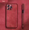 Shockproof Vintage Leather Case for iPhone 16 15 14 13 12 Mini 11 Pro X XR XS Max Plus i Phone 14 Soft Silicon Matte Cover Funda