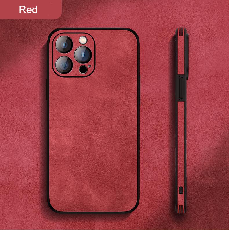 Shockproof Vintage Leather Case for iPhone 16 15 14 13 12 Mini 11 Pro X XR XS Max Plus i Phone 14 Soft Silicon Matte Cover Funda