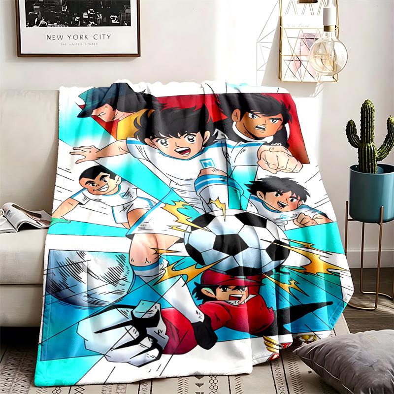 Captain Tsubasa Theme Blanket Suitable For The Sofa Camping And Travel Made Of Soft Flannel Material An Ideal Gift For Occasions Such As Birthday