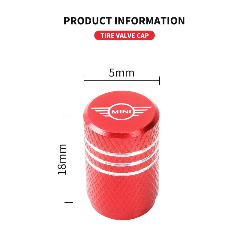 Für BMW Mini Automobil Reifenfüllventil Kappe Einschraubbar Aluminium Diebstahlschutz Ventilkappen Für BMW Mini Cooper R56 R53 F56 R60 2