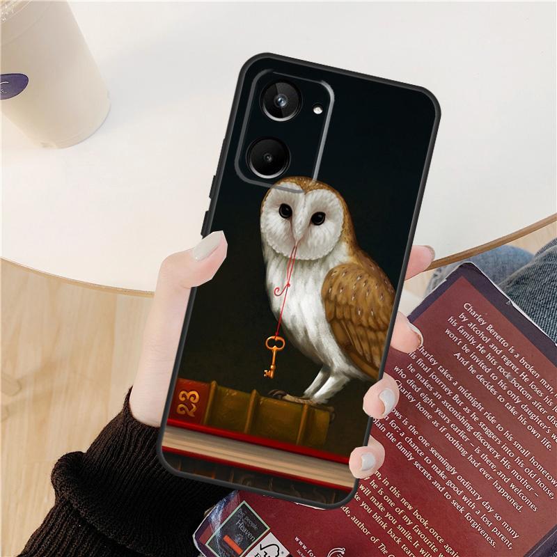Cartoon Owl Case For Realme C55 C75 C67 C61 C53 C51 C21Y C25S 10 11 12 13 14 Pro Plus GT 6T 6 5 GT7 Pro