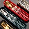 Portable 3-Piece Stainless Steel Cutlery Set