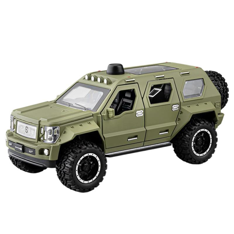 1/24 G.PATTON Off Road Vehicle Alloy Diecast Metal Model Simulation Collect Children's Toy Kids Gift Birthday Present for Boys