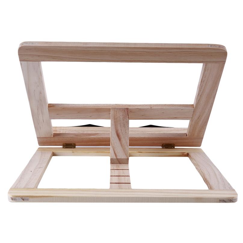 Fashion Household Wooden Notebook Stand Adjustable View Creative Desktops Laptop Stand for Bed