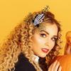 Halloween Hair Clip With Black Butterfly Bone Claw Skull Design For Women Girls Party Accessory