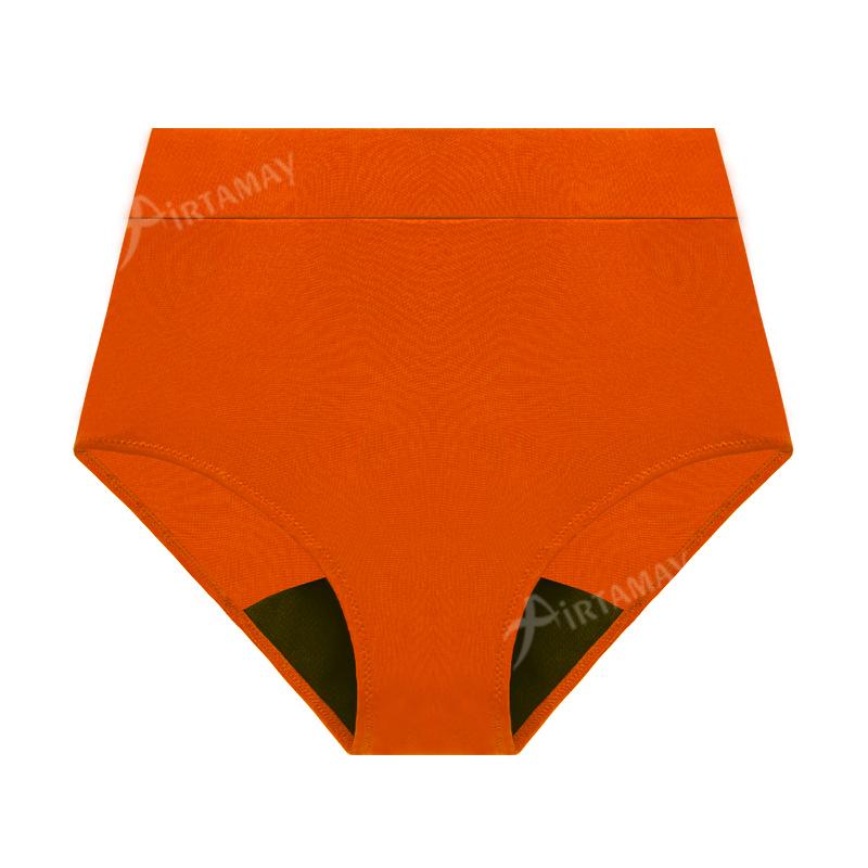 

Жіночі плавки, що не протікають: Чотиришарові менструальні труси для спорту 2XL помаранчевий