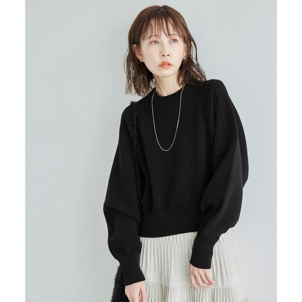 ROPE PICNIC Emur Knit Perfect for Gray Pullover, Sweat-Like Knit, Co-ordination, Women's, (07)