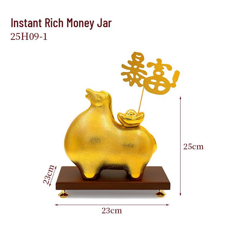 Success on Horseback: Ceramic Wealth-Attracting Horse Money Box 2026 Birthday Gift