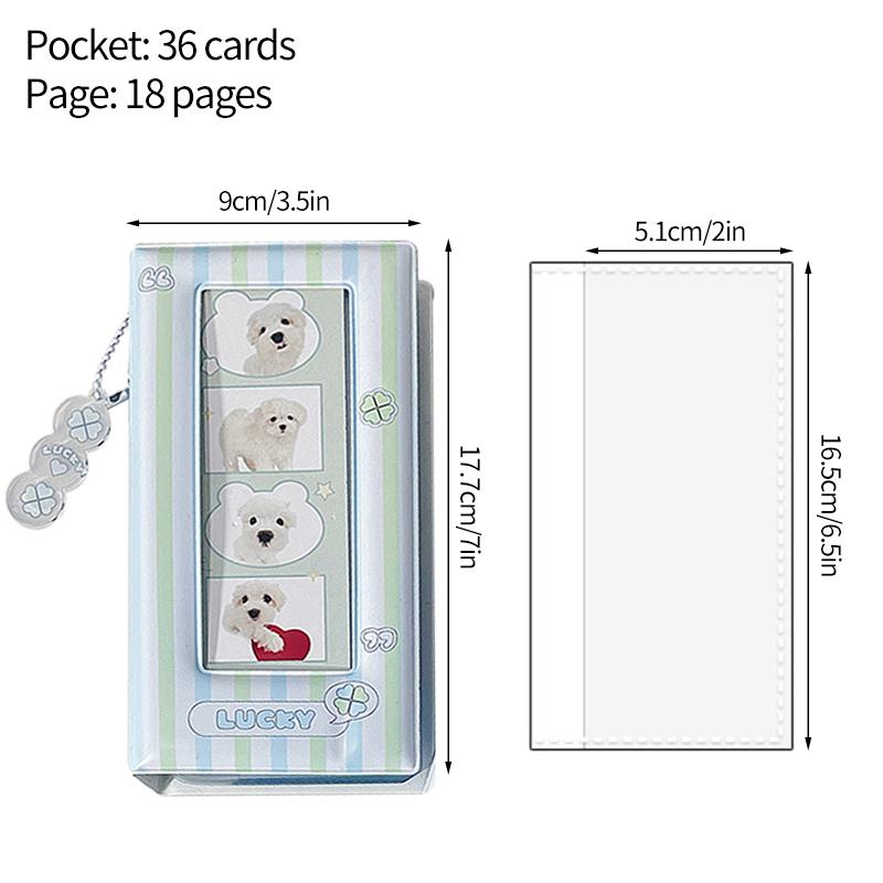 36 Pockets Photocard Binder Photo Album Colorful Four-Grid Photo Storage Book Star Photo Booth Frames Kpop Card Collection Book