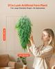 Artificial Ferns, 12 Pcs Fake Hanging Boston Fern Bush Plant with 813 Mm Hanging Length, Plastic Faux Greenery for Indoor/Outdoor Decor, For Wall,