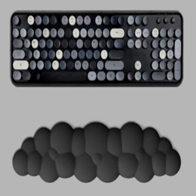 Keyboard Cloud Wrist Rest Memory Foam Keyboard Palm And Rubber Base Rest Ergonomic Keyboard Pad Wrist Support For Pain Relief Mo