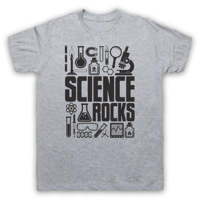 Science Rocks Laborausrüstung Geek Nerd Wissenschaftler Cool Herren- und Damen-T-Shirt