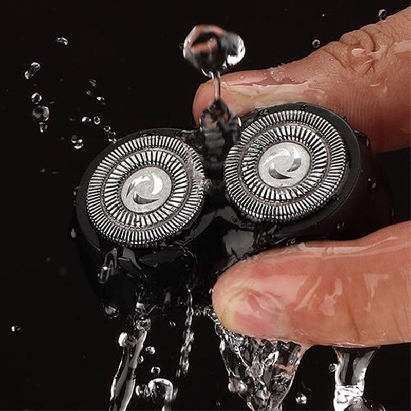 Men's Trimmer Beard Knife Electric Shaver Razor Double Head Floating USB Rechargeable Razor Portable