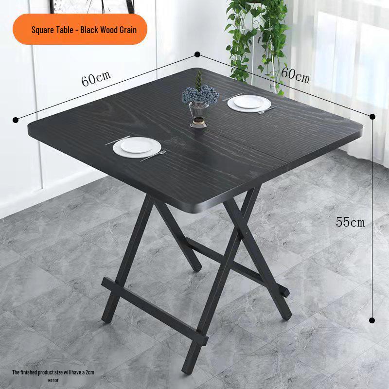Portable Folding Dining Table - Compact Round or Square Design for Indoor/Outdoor Use