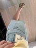 Women's Retro Bow Embroidered Denim Mini Skirt - Summer A-Line Hip-Hugging Style